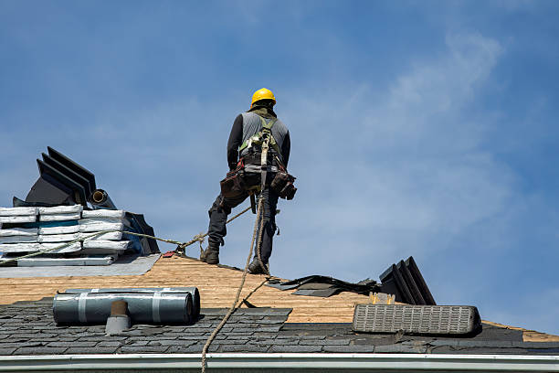 Professional Flat Roof Repair technician working in Rowlett, TX